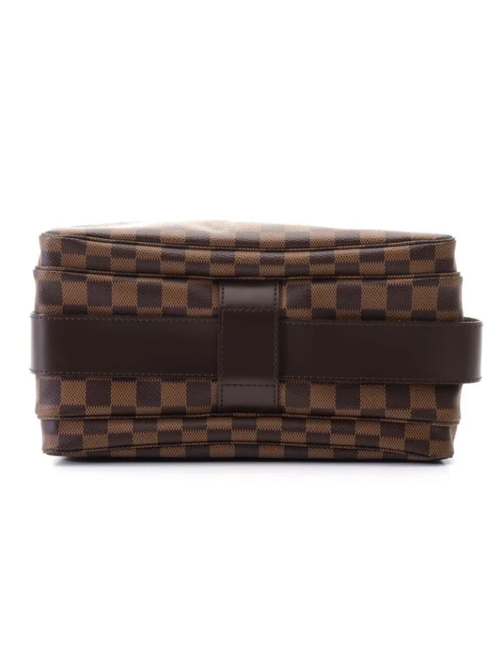 Louis Vuitton Naviglio Damier Shoulder Bag Canvas Brown